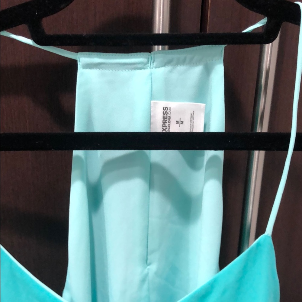 Express Reversible Racerback Tank, Teal, Medium. - Picture 2 of 8